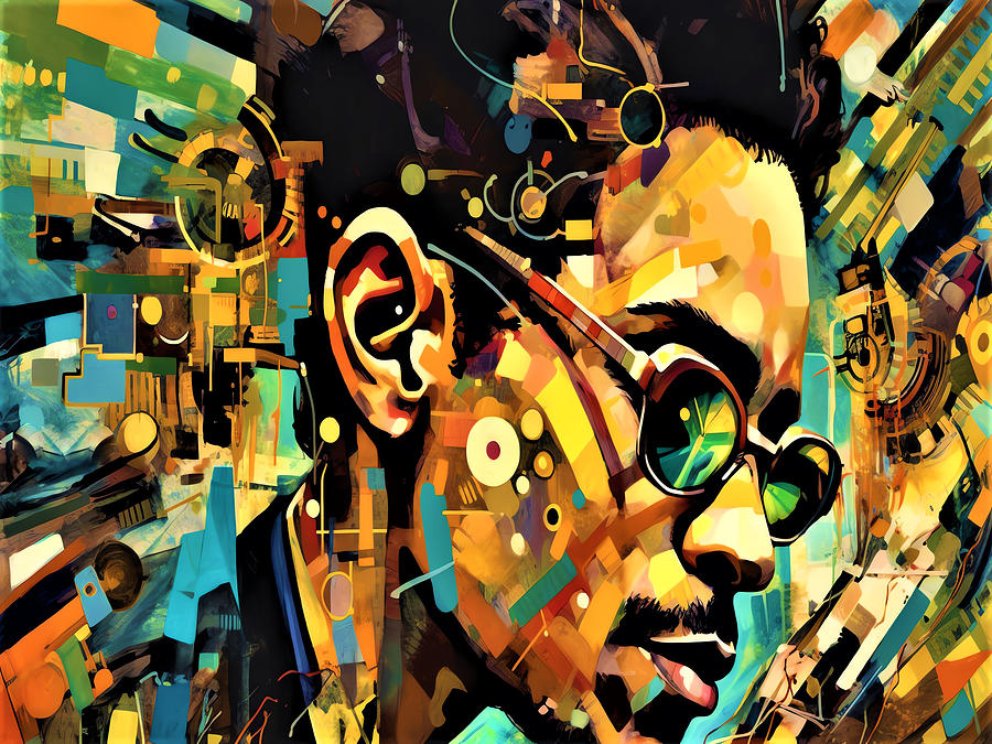 Cool Guy Abstract - Samuel Johnson Inspired Digital Art by Sykart ...