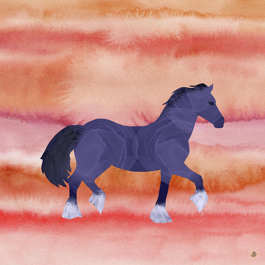 Cool Horse in a Hot Climate Digital Art by Andreea Dumez