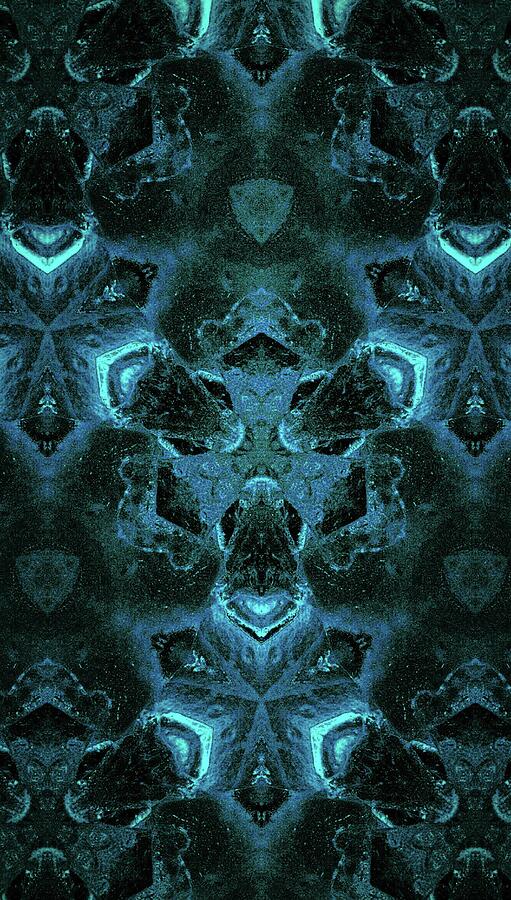 Cool Ice Kaleidoscope Digital Art by Jeremy Lyman