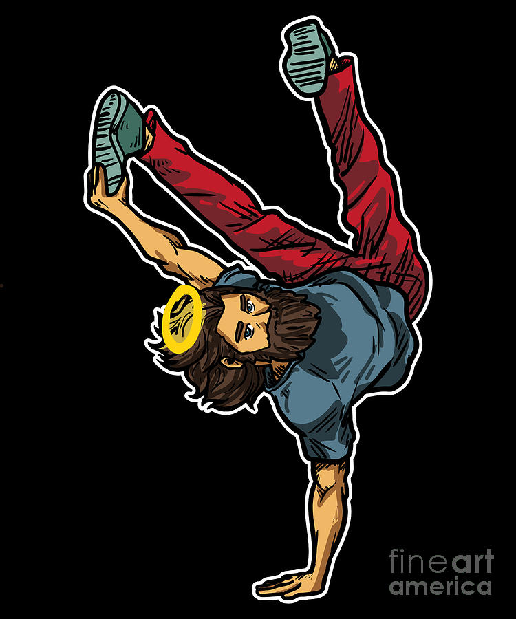 Cool Jesus Breakdance Gift Idea Digital Art by J M