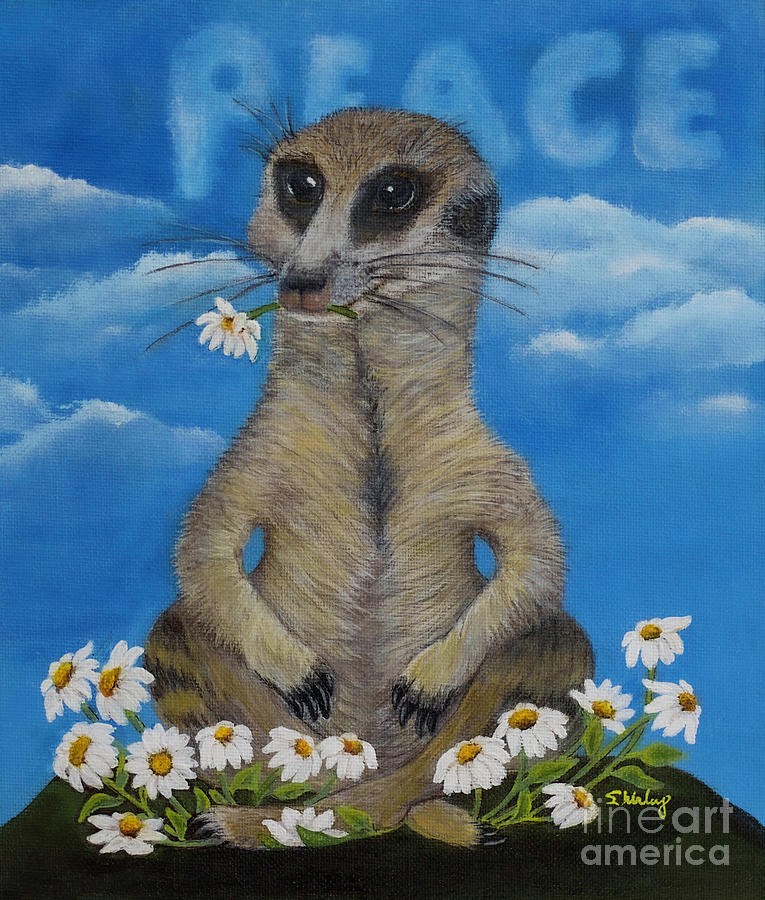Cool-Kat Painting by Shirley Dutchkowski