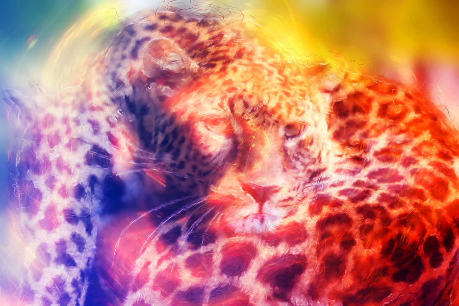 Cool Leopard Digital Art by James Yoke | Fine Art America
