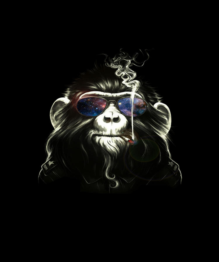 Cool Monkey Art Digital Art by Tinh Tran Le Thanh - Fine Art America