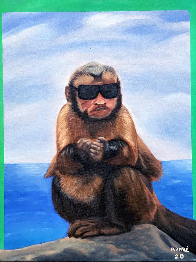 Cool Monkey Painting by Bakki Art - Fine Art America