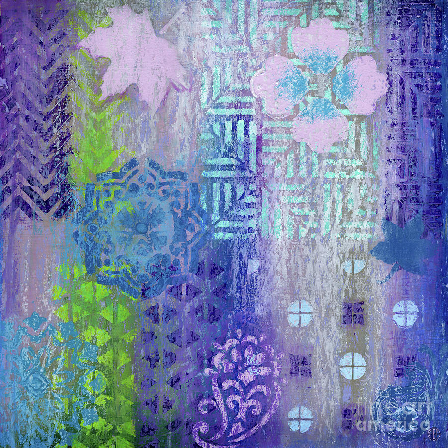 Cool Purple Reign Painting by Amy E Fraser