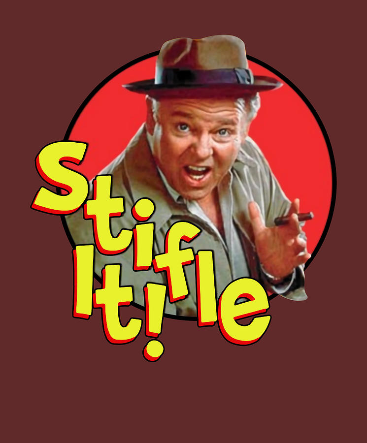 Cool Retro 70s TV Show Archie Bunker Stifle It All In The Family 