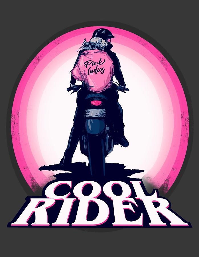 Cool Rider Drawing by Ludwig Van Bacon - Pixels
