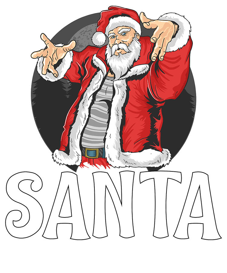 Santa Claus hand drawn vector llustration realistic sketch Stock Vector |  Adobe Stock