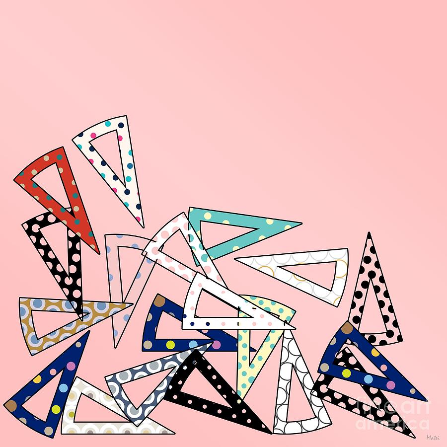 Cool Shapes - Triangles  Digital Art by Ramona Matei