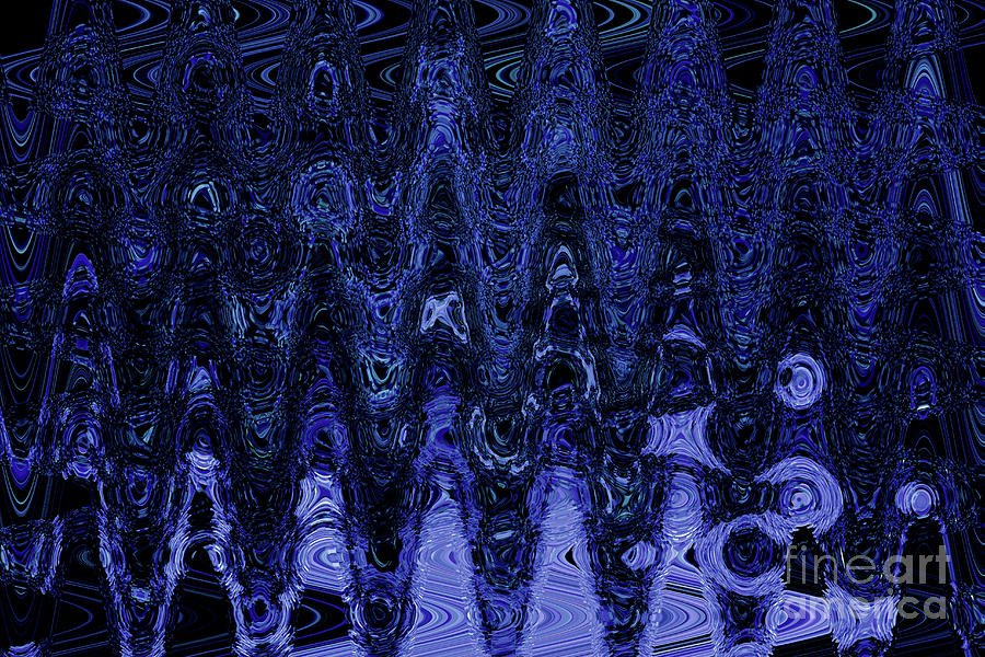 Blue Digital Art - Cool by Simone Lake
