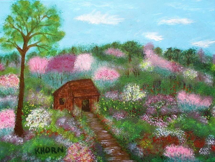 Flower Painting - Cool Springtime in Bloom by Kathy Horn