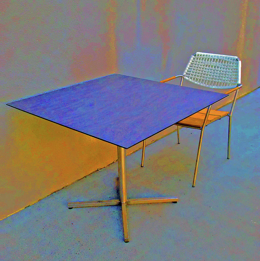 Cool Table and Chair Photograph by Andrew Lawrence