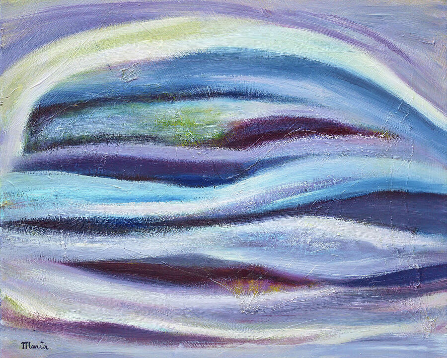 Abstract Painting - Cool Tranquil Dream by Maria Meester