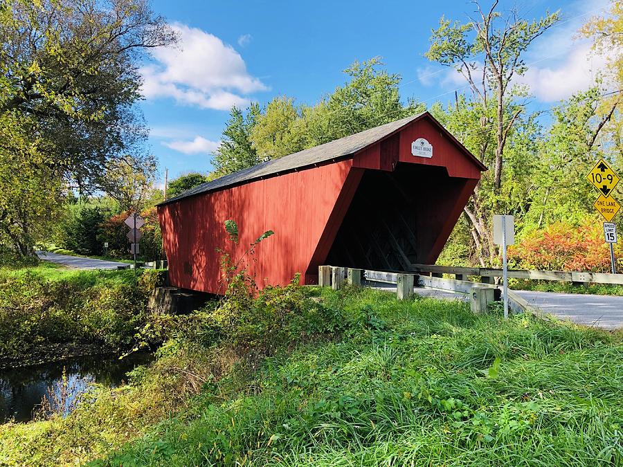 Cooley Covered Bridge Photograph by Paul Chandler