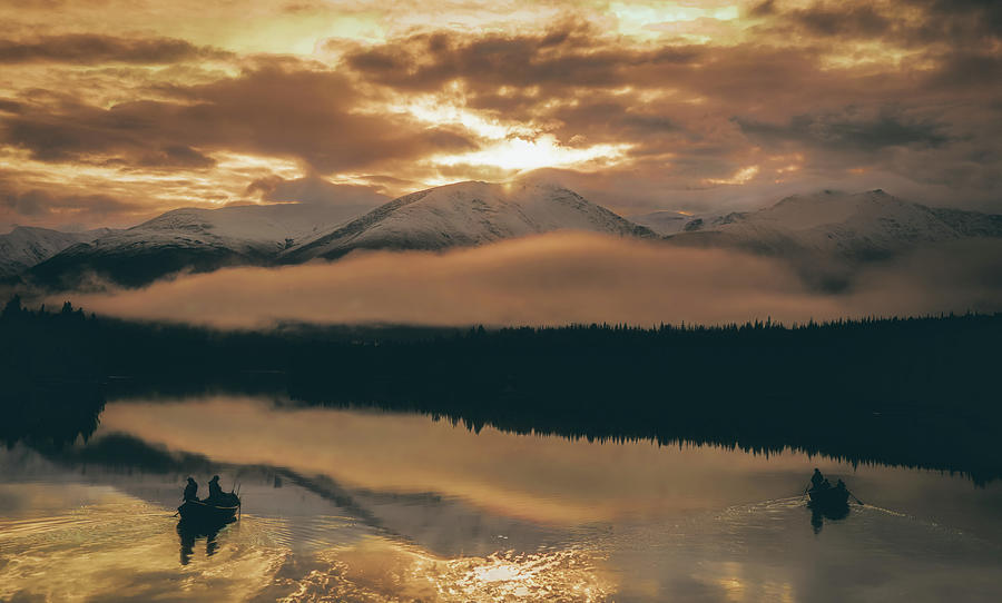 Cooper Landing Photograph - Cooper Landing Alaska Captivating Kenai Sunrise by Dan Sproul