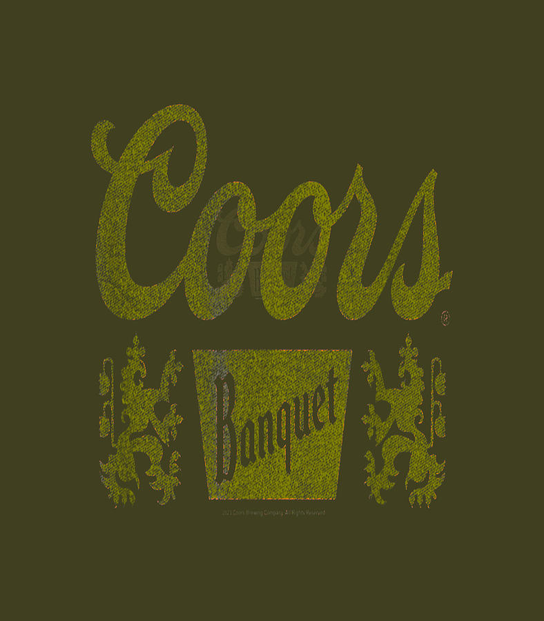 Coors Classic Banquet Beer Offset Centered Logo Alt Digital Art by ...