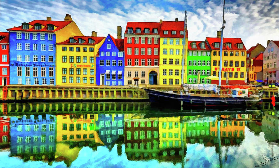 Copenhagen 2 Painting by George Rossidis