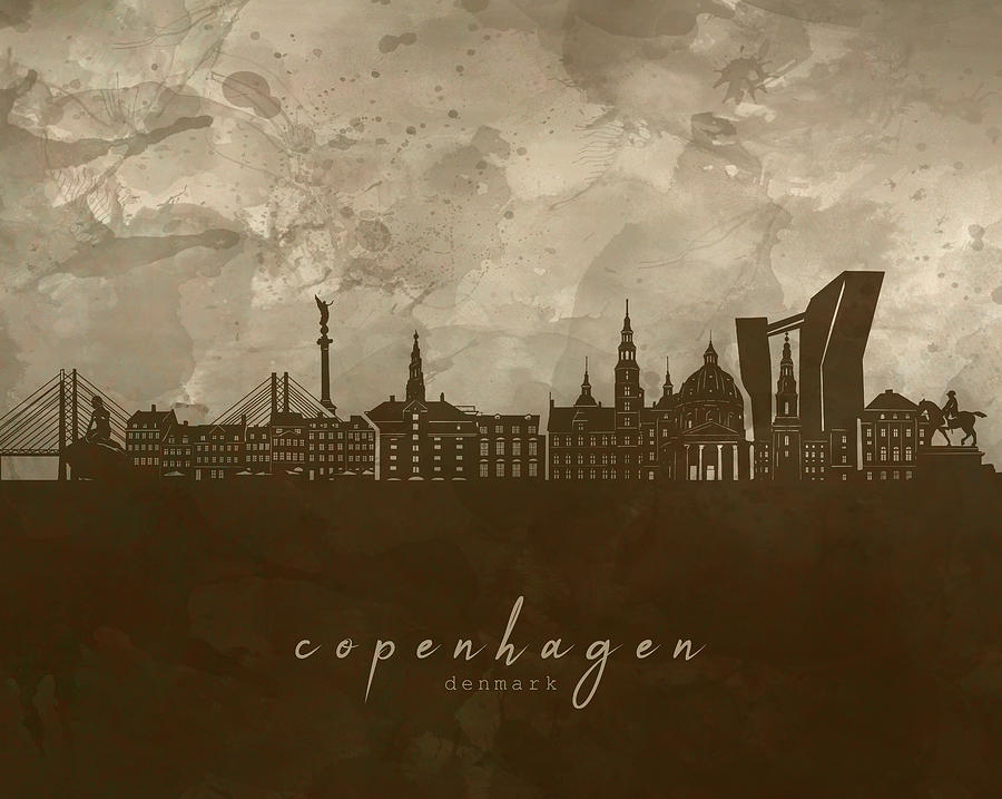 Copenhagen Skyline Panorama 4 Digital Art