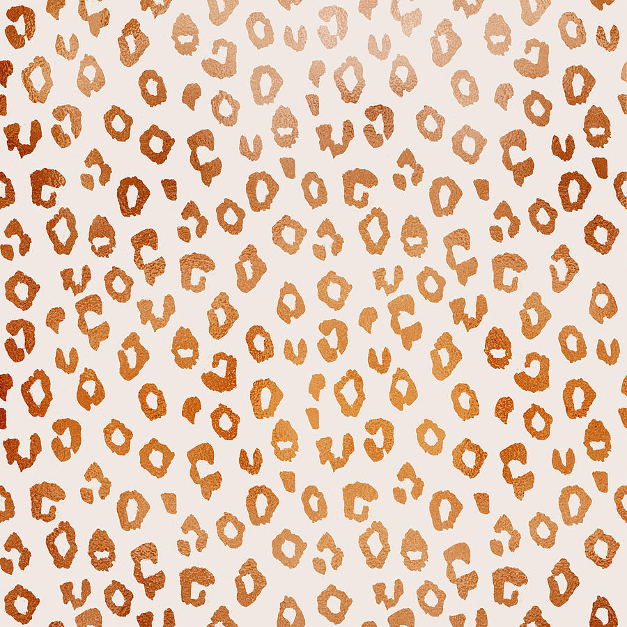 Copper Leopard Print Digital Art by Lauren Ullrich - Fine Art America