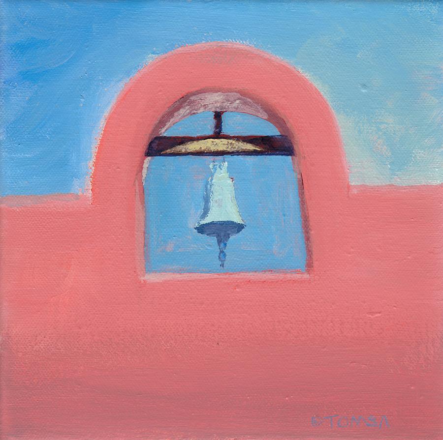 Copper MIssion Bell Painting by Bill Tomsa