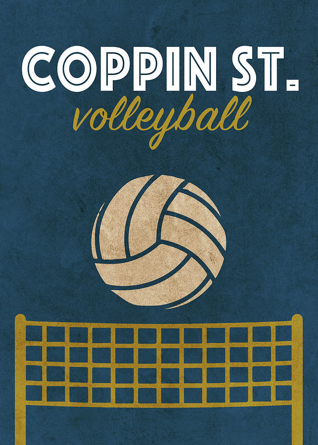 Coppin State University Volleyball Team Vintage Sports Poster Mixed ...
