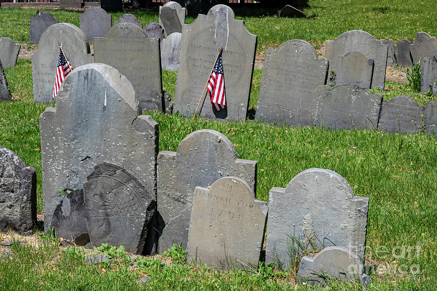 Copps Hill Burying Ground Photograph by Bob Phillips