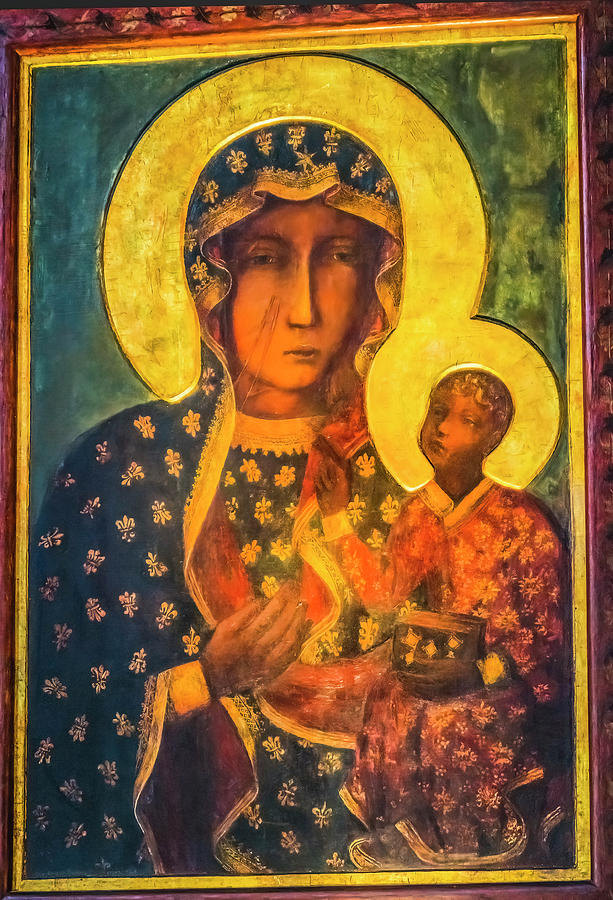 Copy Black Madonna Virgin Mary Icon Jasna Gora Poland Photograph by ...
