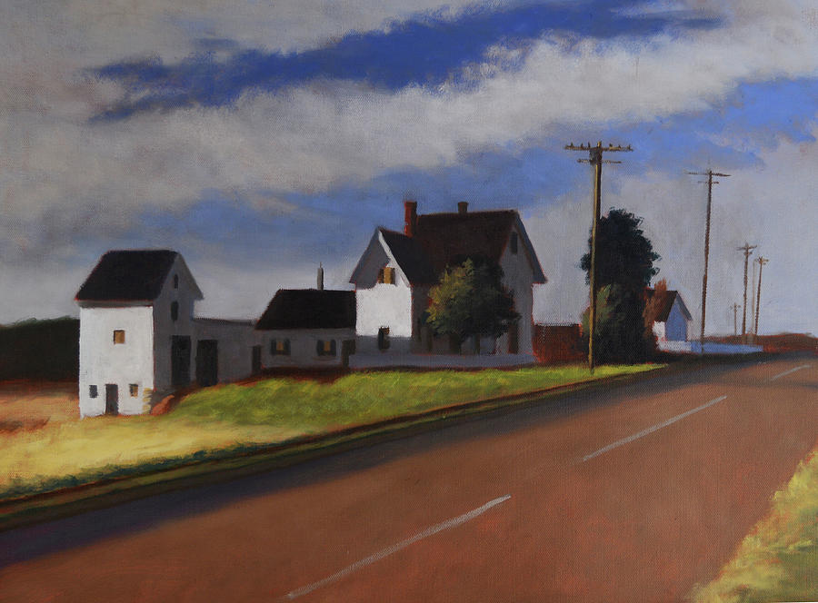 Copy of Hoppers Route 6 Eastham Painting by Christopher Brennan