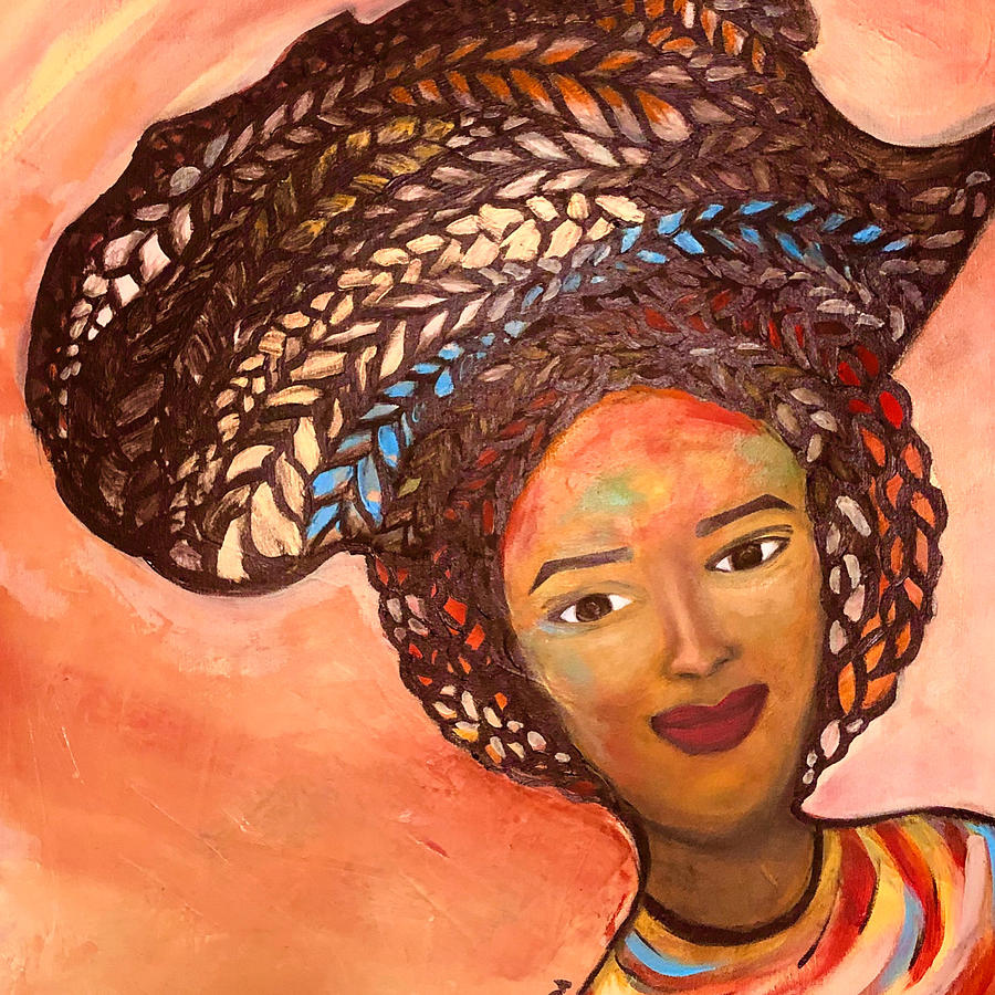 Coquette Africaine Painting by Rosine Eboa - Fine Art America