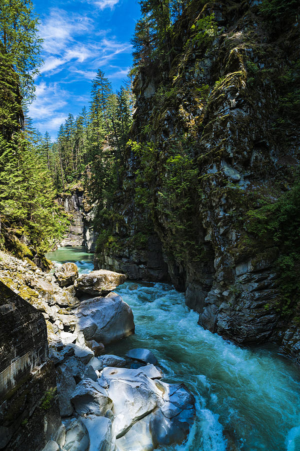 Coquihalla River at Coquihalla Canyon Provincial Park in the Canadian Rocky Mountains of British Columbia, Canada Photograph by Powerofforever