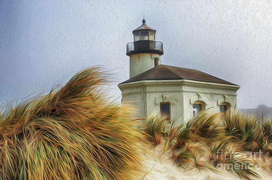 Coquille Lighthouse Bandon Oregon Photograph by Bob Christopher