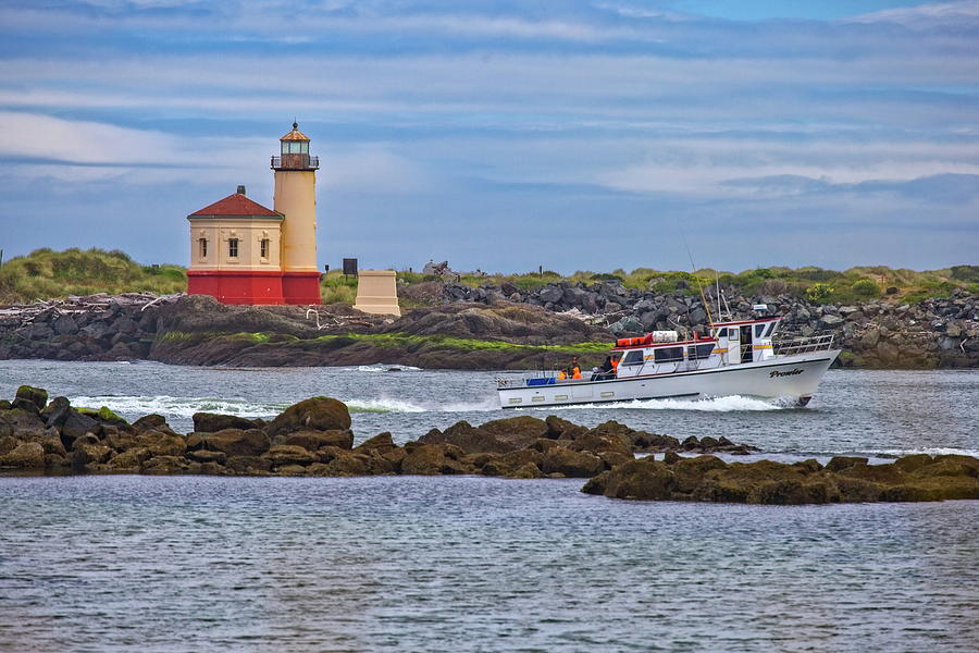 Coquille River Light Photograph by Harold Rau