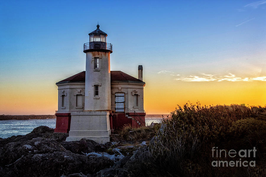 Coquille River Lighthouse Bandon Oregon 3 Photograph by Sonya Lang