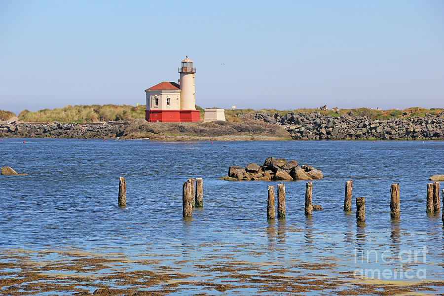 Coquille River Lighthouse Bandon Oregon 3250 Photograph by Jack Schultz