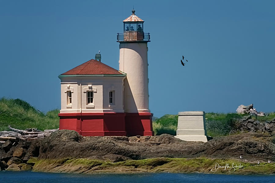 Landscape Photograph - Coquille River Lighthouse by Diane Schuster