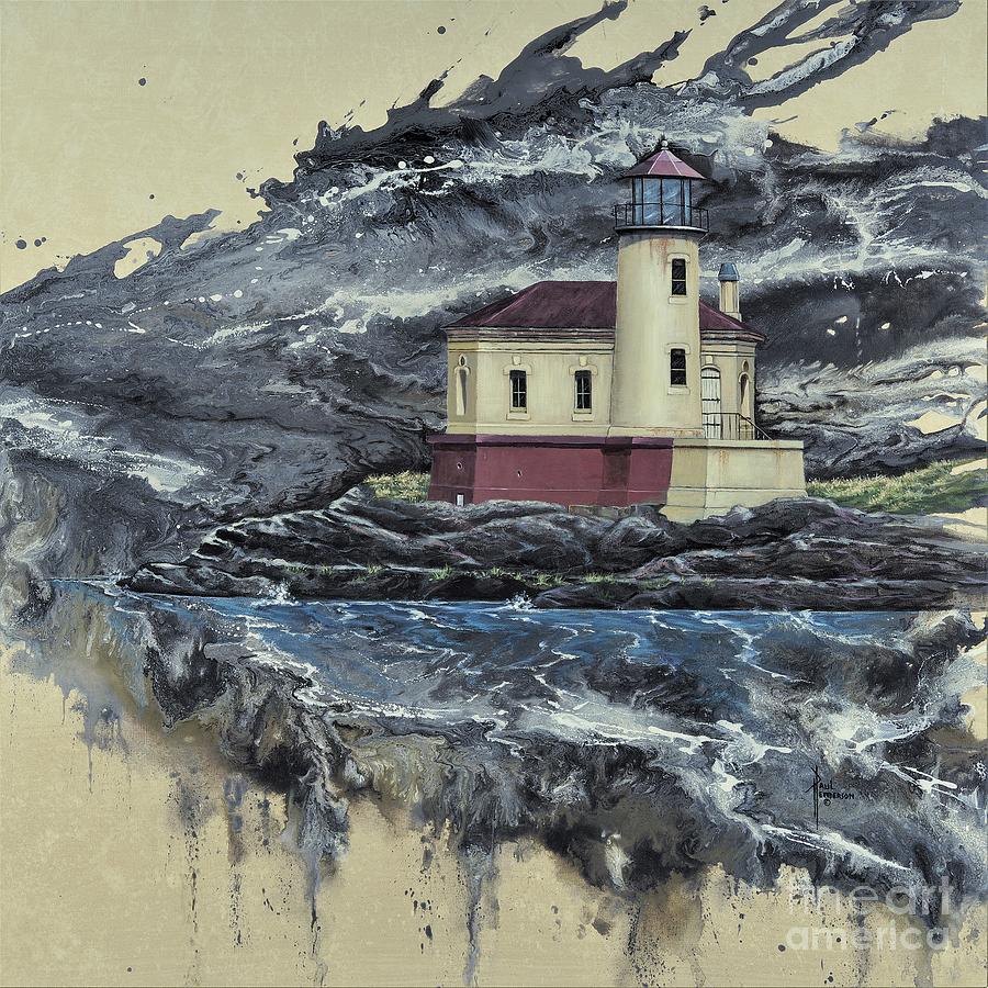 Coquille River Lighthouse Painting