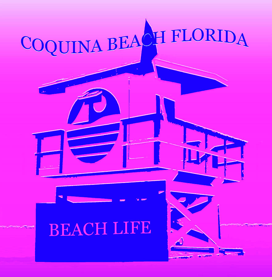 Coquina Beach Florida Mixed Media