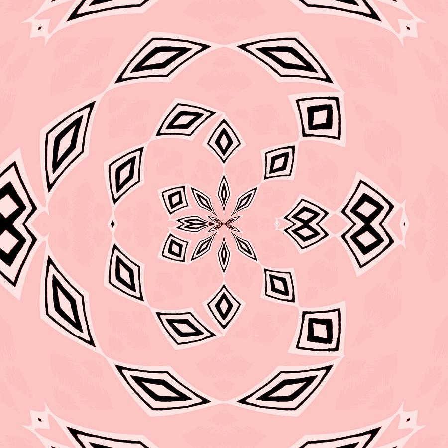 Coral Bandana Print Cowgirl Digital Art by Sara Seeley - Fine Art America