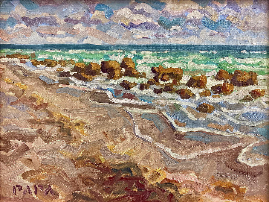 Coral Cove Painting by Ralph Papa