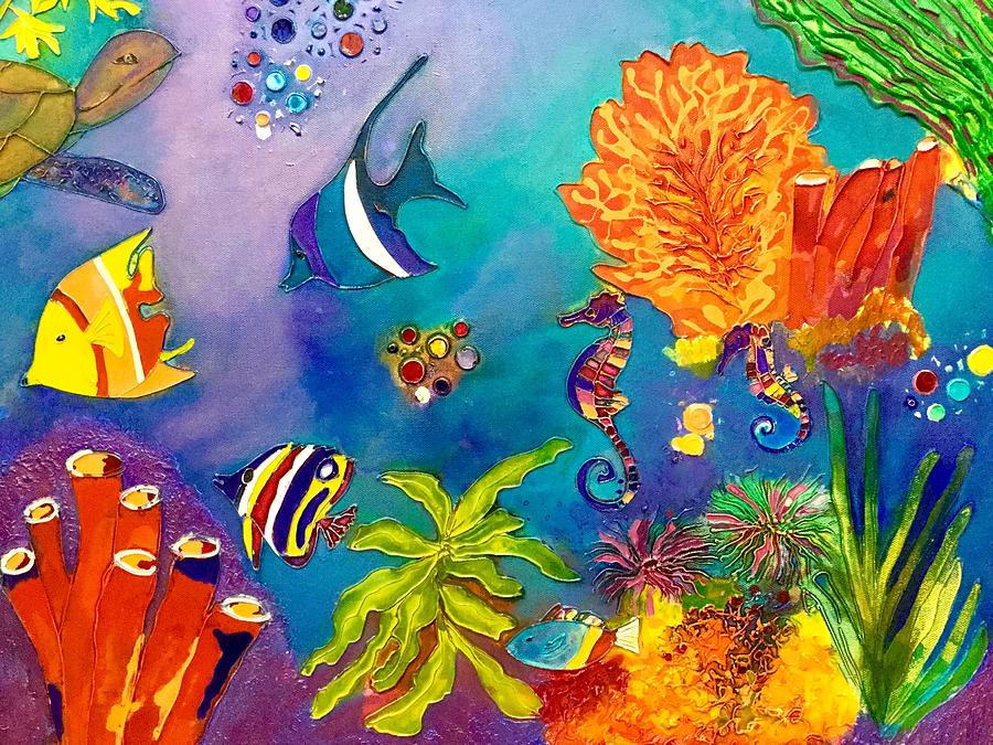 Coral Fish Mixed Media by Antoinette Andersen | Fine Art America