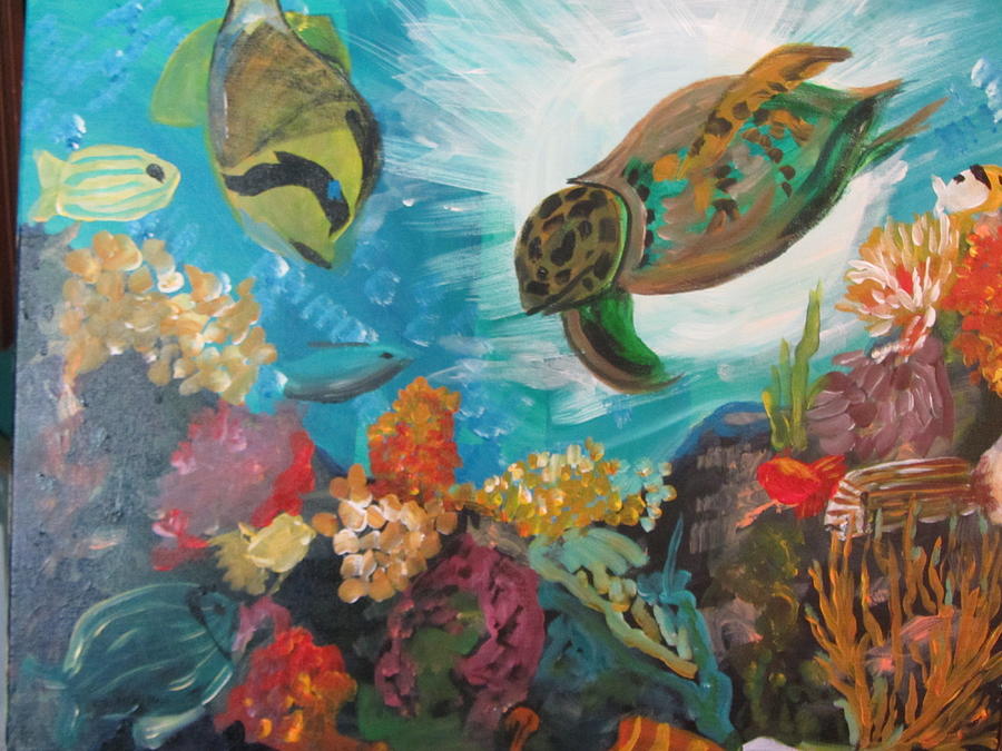 Coral Reef 1 Painting by Dody Rogers
