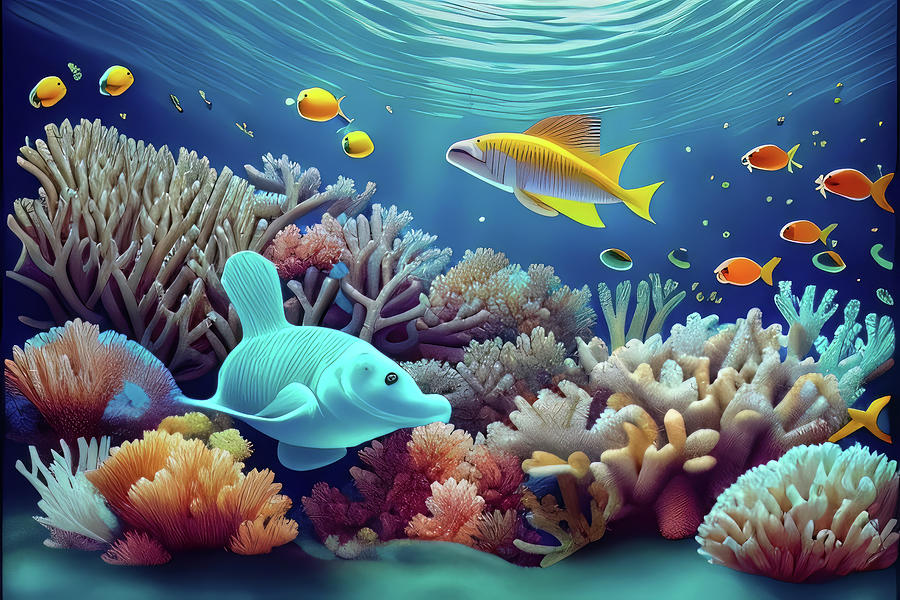 Coral Reef 142 Digital Art by VR Vision Studios - Fine Art America