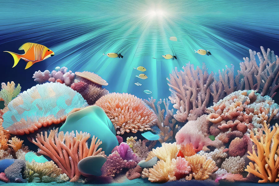Coral Reef 145 Digital Art by VR Vision Studios - Fine Art America