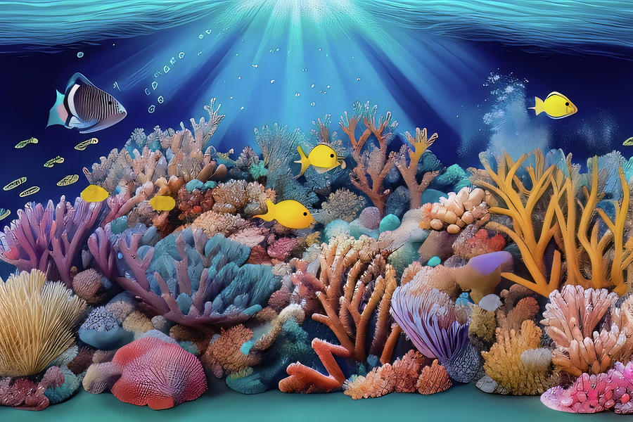 Coral Reef 146 Digital Art by VR Vision Studios - Fine Art America