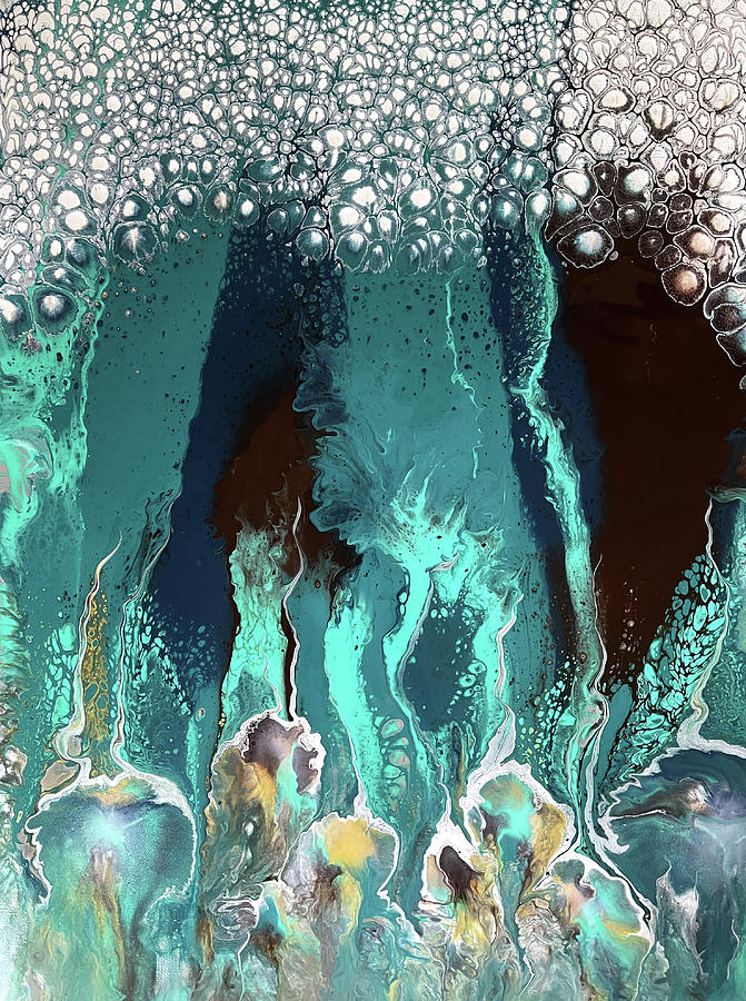 Coral Reef - Abstract Fluid Art Painting