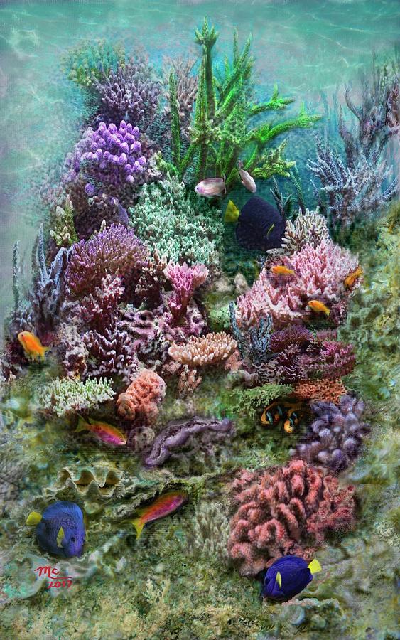Fish Digital Art - Coral Reef by Marilyn Cullingford