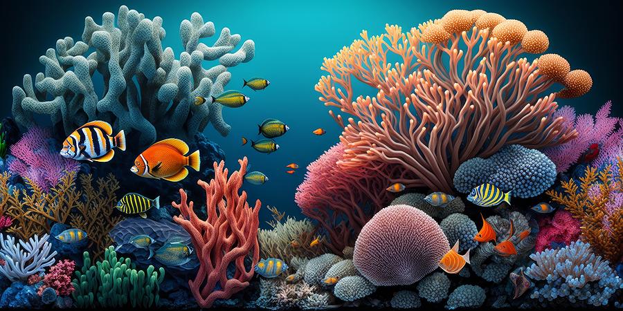 Coral Reef Digital Art by Mike Tedeschi - Pixels