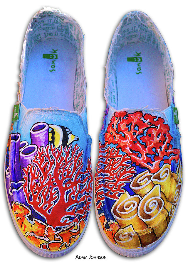 Coral Reefer Sanuks Painting by Adam Johnson