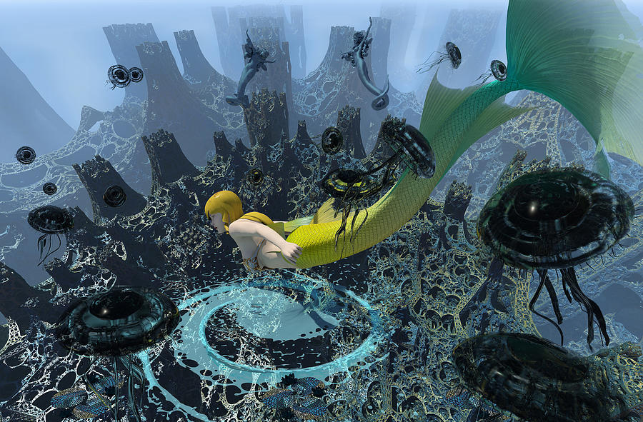 Coral Towers Digital Art by Richard Hopkinson