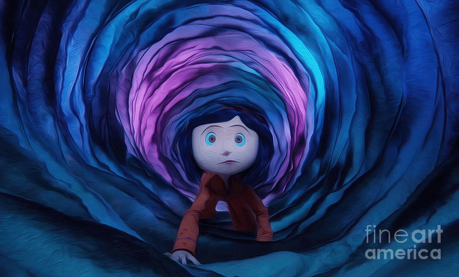 Coraline Tunnel Painting by Edward Hall Pixels